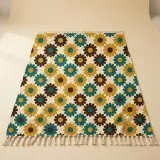 Bloom Fringe Blanket, studio photo