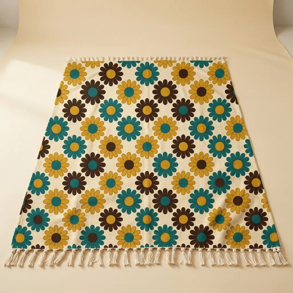 Bloom Fringe Blanket, studio photo