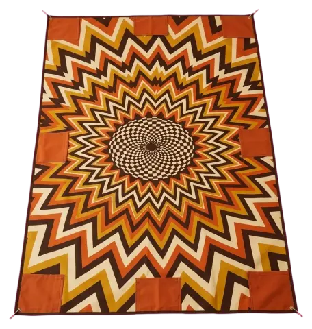 Helios Oversized Blanket, seen from above