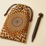 Helios Sand Peg Kit, close-up of the print and stitching