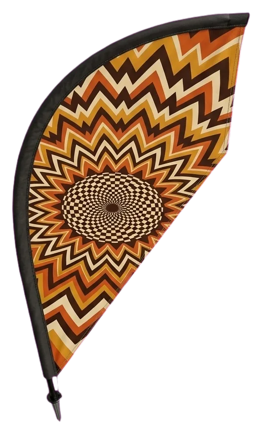 Helios Teardrop Flag, seen from above
