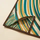 Ripple Beach Blanket, close-up of the print and stitching