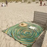 Ripple Beach Blanket set up on the beach