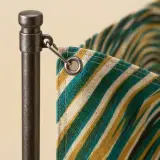 Ripple Pennant Flag, close-up of the print and stitching