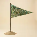 Ripple Pennant Flag, studio photo