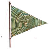 Ripple Pennant Flag, seen from above