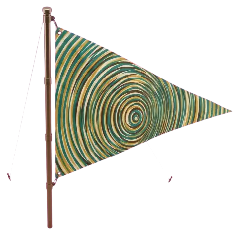 Ripple Pennant Flag, seen from above