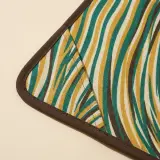 Ripple Roll-Up Mat, close-up of the print and stitching