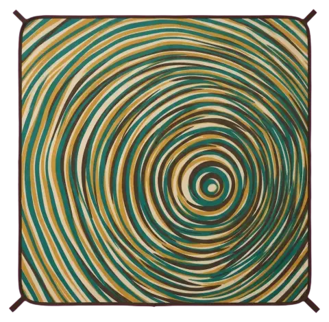 Ripple Roll-Up Mat, seen from above