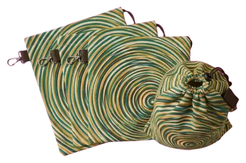 Ripple Sandbag Set of 4, seen from above