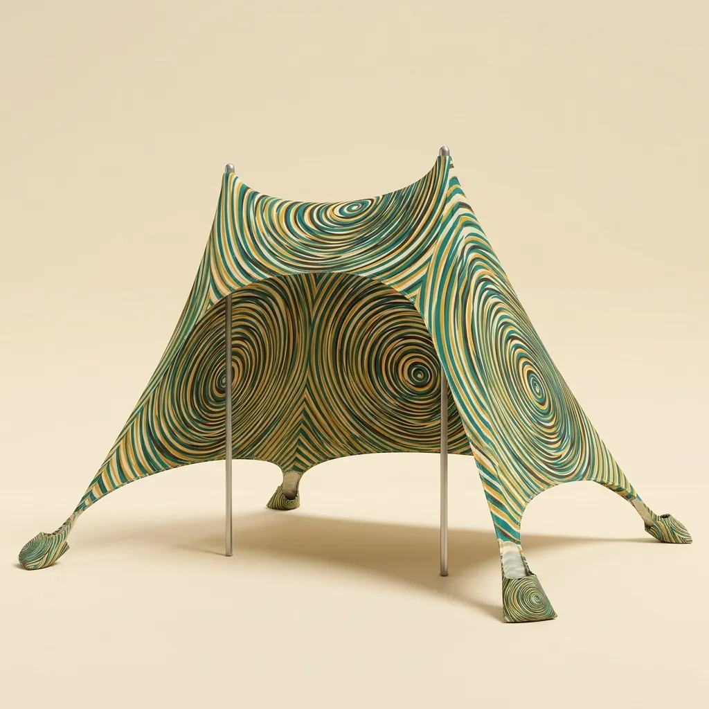 Ripple Stretch Shade, studio photo