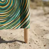 Ripple Windbreak, 3 Poles, close-up of the print and stitching