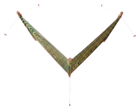 Ripple Windbreak, 3 Poles, seen from above