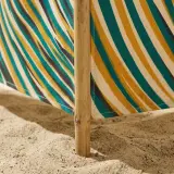 Ripple Windbreak, 4 Poles, close-up of the print and stitching