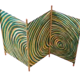 Ripple Windbreak, 4 Poles, seen from above