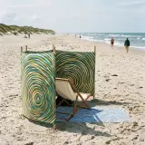Ripple Windbreak, 4 Poles set up on the beach