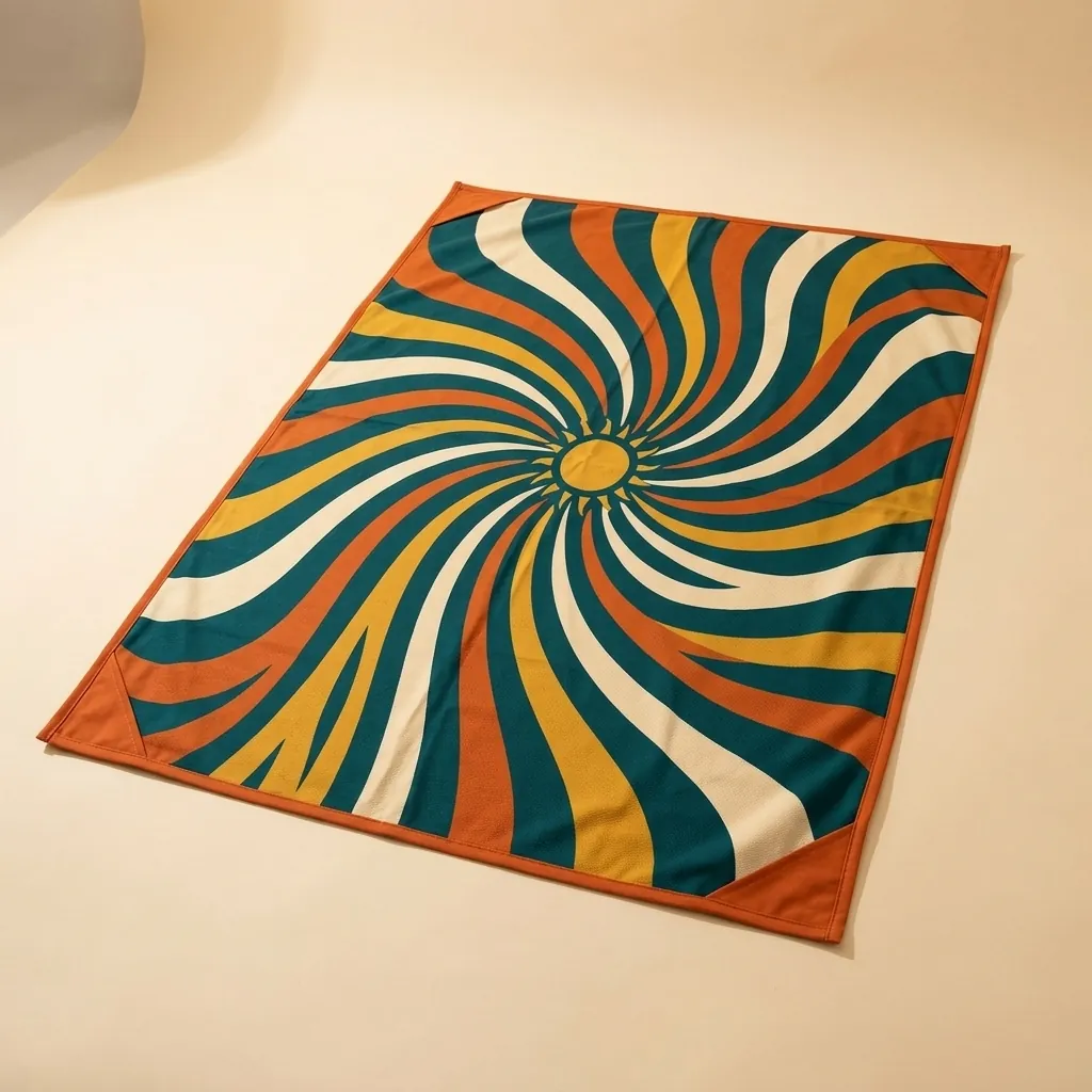 Spiral Beach Blanket, studio photo