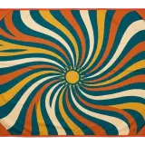 Spiral Beach Blanket, seen from above