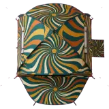 Spiral Dome Beach Tent, seen from above