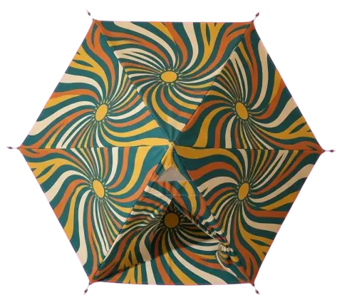 Spiral Tipi Shade, seen from above