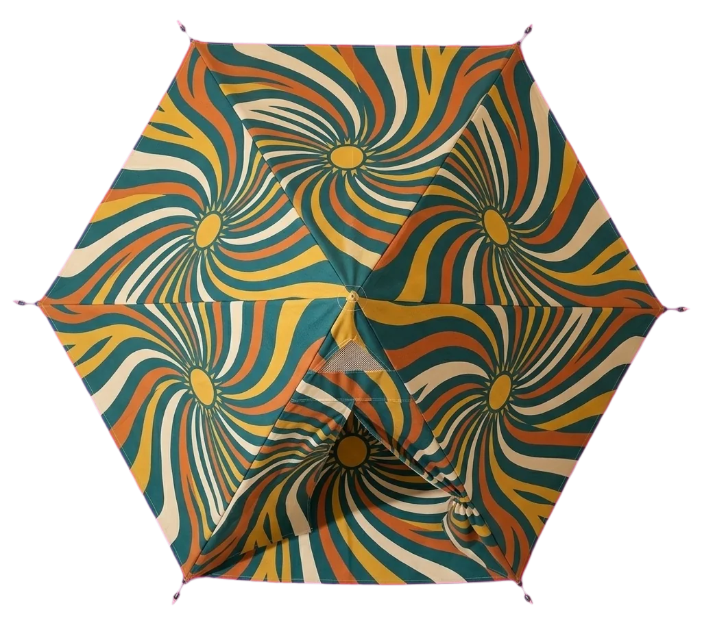 Spiral Tipi Shade, seen from above