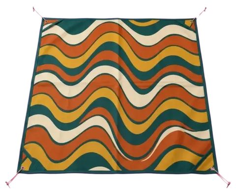 Swell Beach Blanket, seen from above