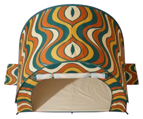 Swell Pop-Up Tent, seen from above