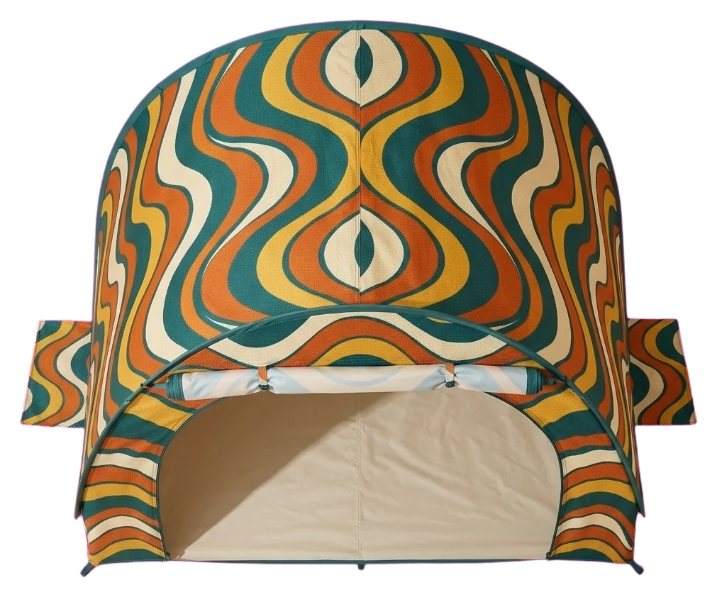 Swell Pop-Up Tent, seen from above