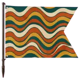 Swell Swallowtail Flag, seen from above