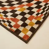 Warp Beach Blanket, close-up of the print and stitching