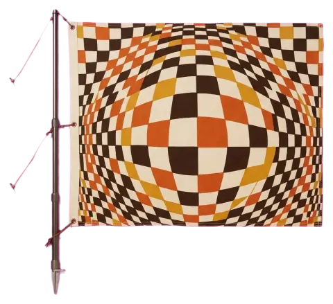 Warp Camp Flag, seen from above