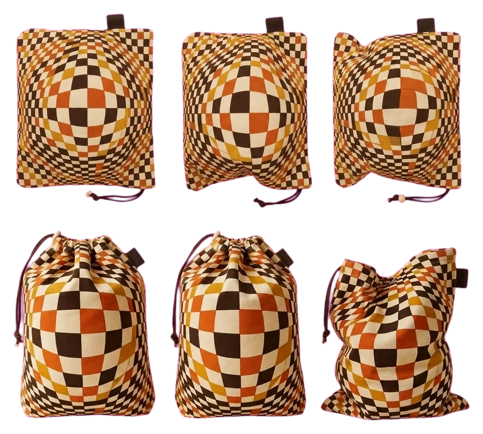 Warp Sandbag Set of 6, seen from above